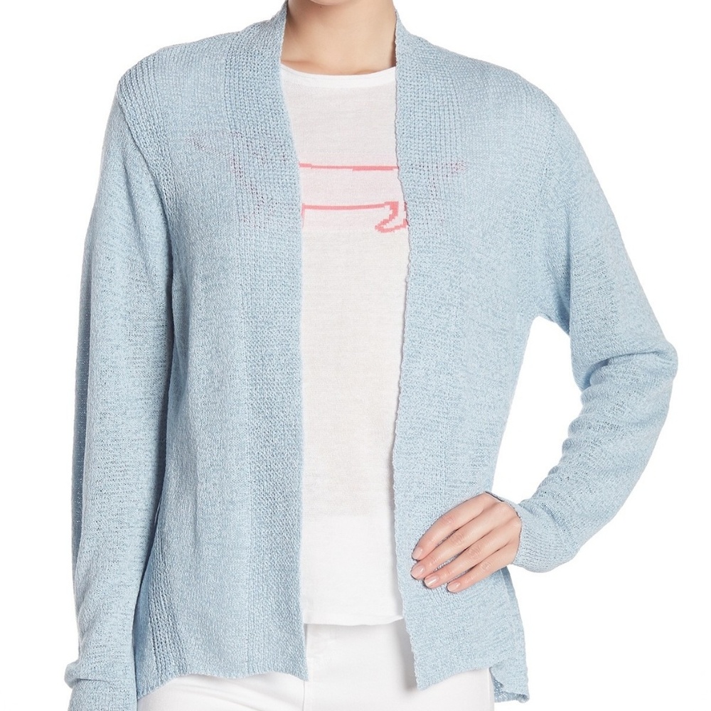 7 Seasons Unwine Solid Woven Knit Cardigan
